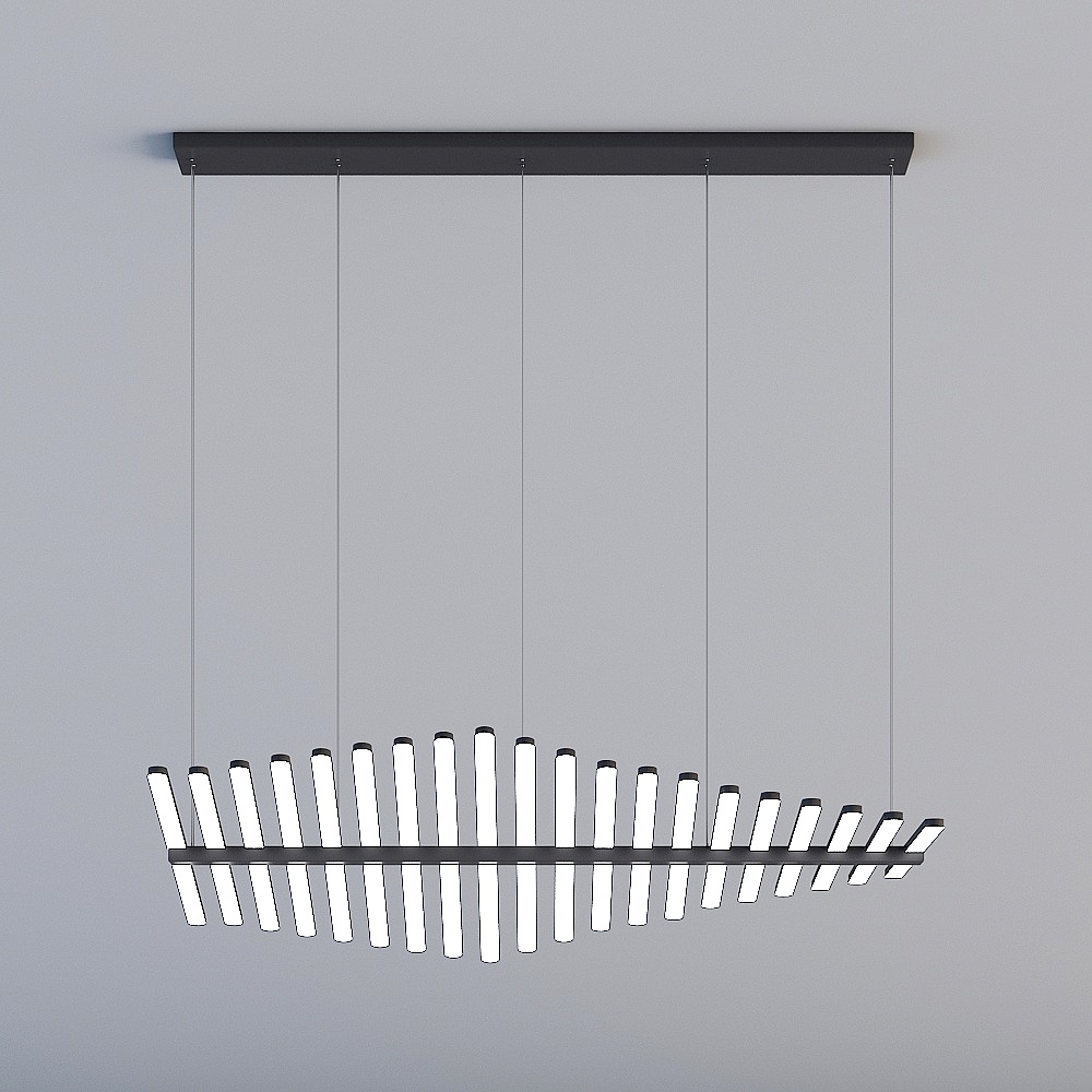 3D lights are all WM-Postmodern Workwear Bar Showcase Lounge Fish Bone Chandelier-A606-20