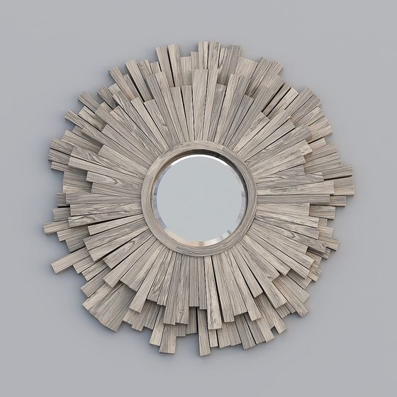 Sunburst Mirror 3D model