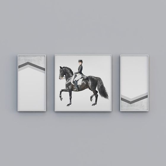 Stylish Knight and Horse 3D model for Creative Projects