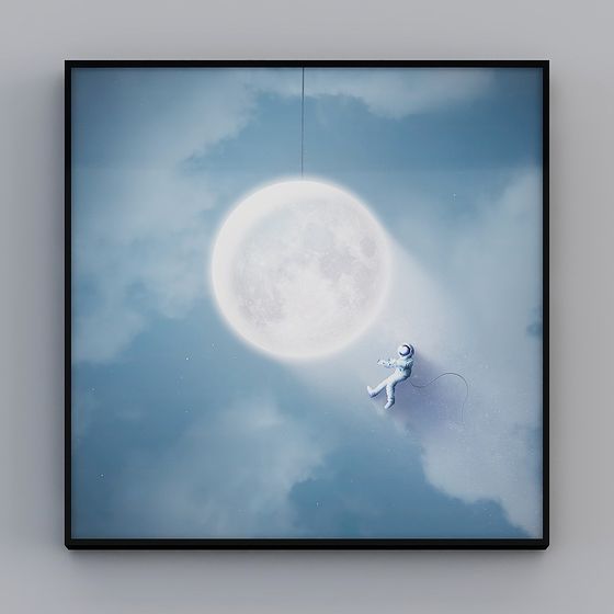 Lunar Walker Low-Poly 3D Model for Creative Projects