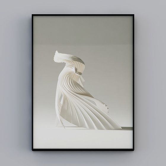 Dancing Paper Art 3D model