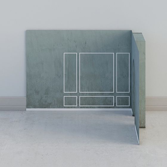 Urban Window Low-Polygon 3D Model