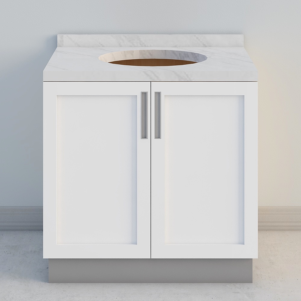 キャビネットを洗う