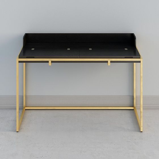 Golden Elegance Desk 3D model