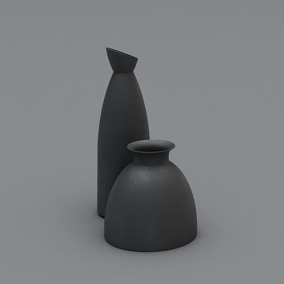 Minimalist Vases 3D model