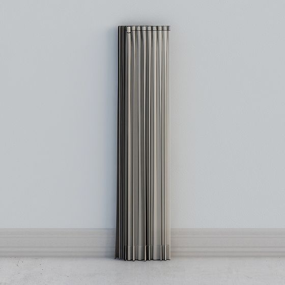 Urban Stripes Low-Poly Column 3D model for Creative Spaces