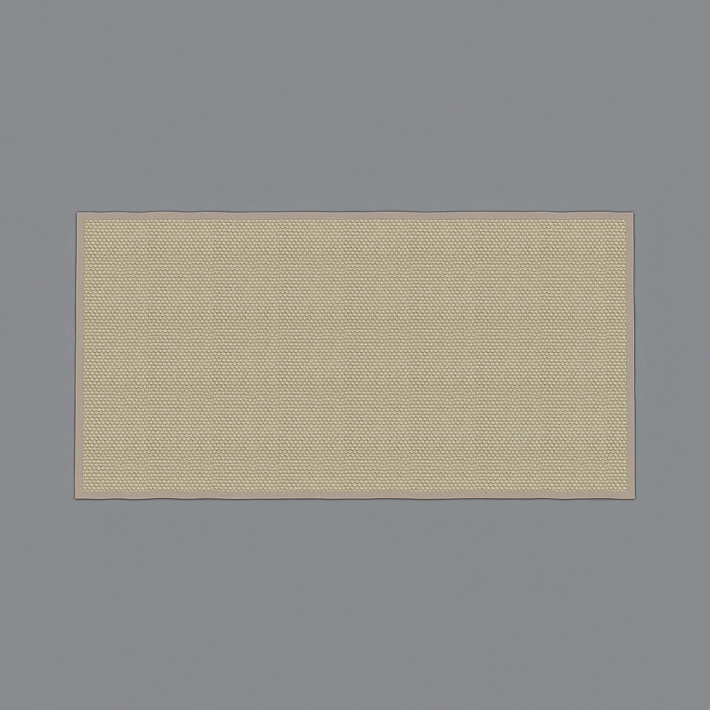 Weave Harmony 3D model - Minimalist Carpet Design