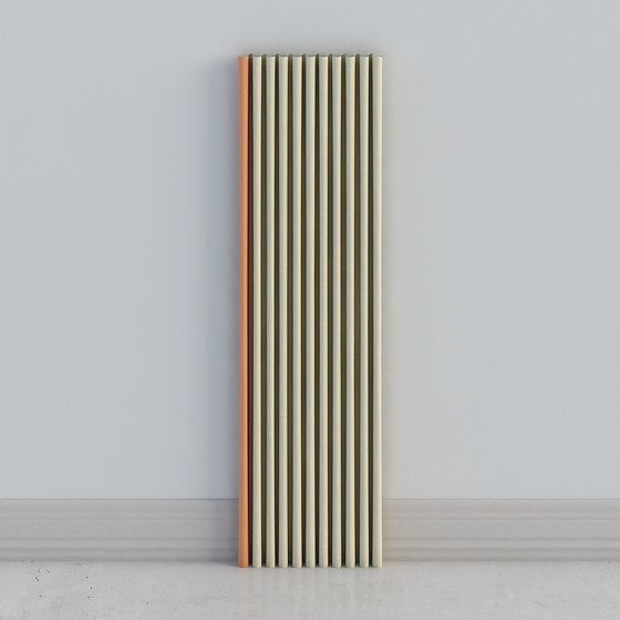 Colorful Striped Room Divider 3D model