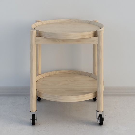 Mobile Round Table 3D model