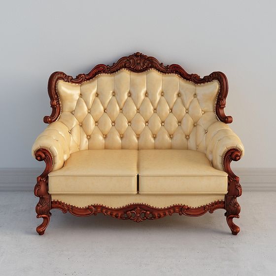Royal Elegance 3D Sofa Model