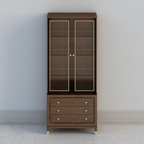 Elegant Bookshelf 3D model