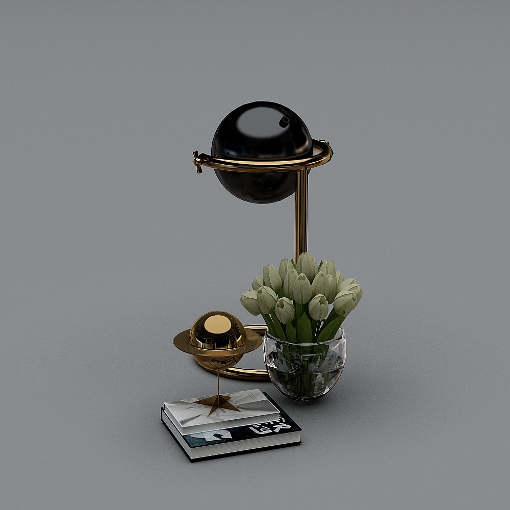 Elegant Low-Polygon Decorative 3D model