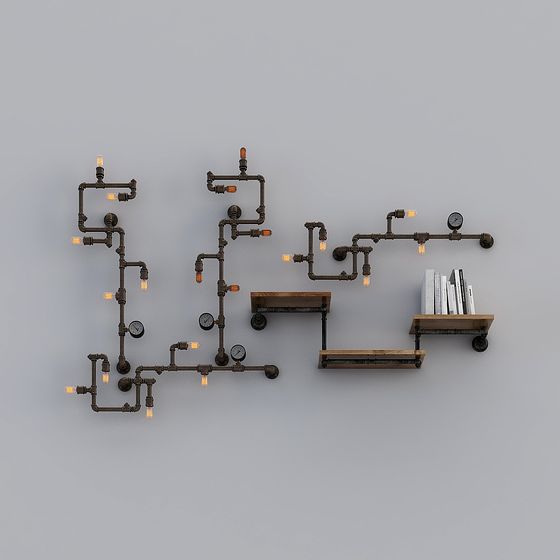 Industrial Aesthetic Low-Poly 3D Model