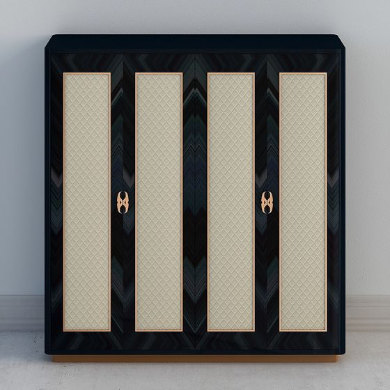 Art Deco Wardrobe 3D model