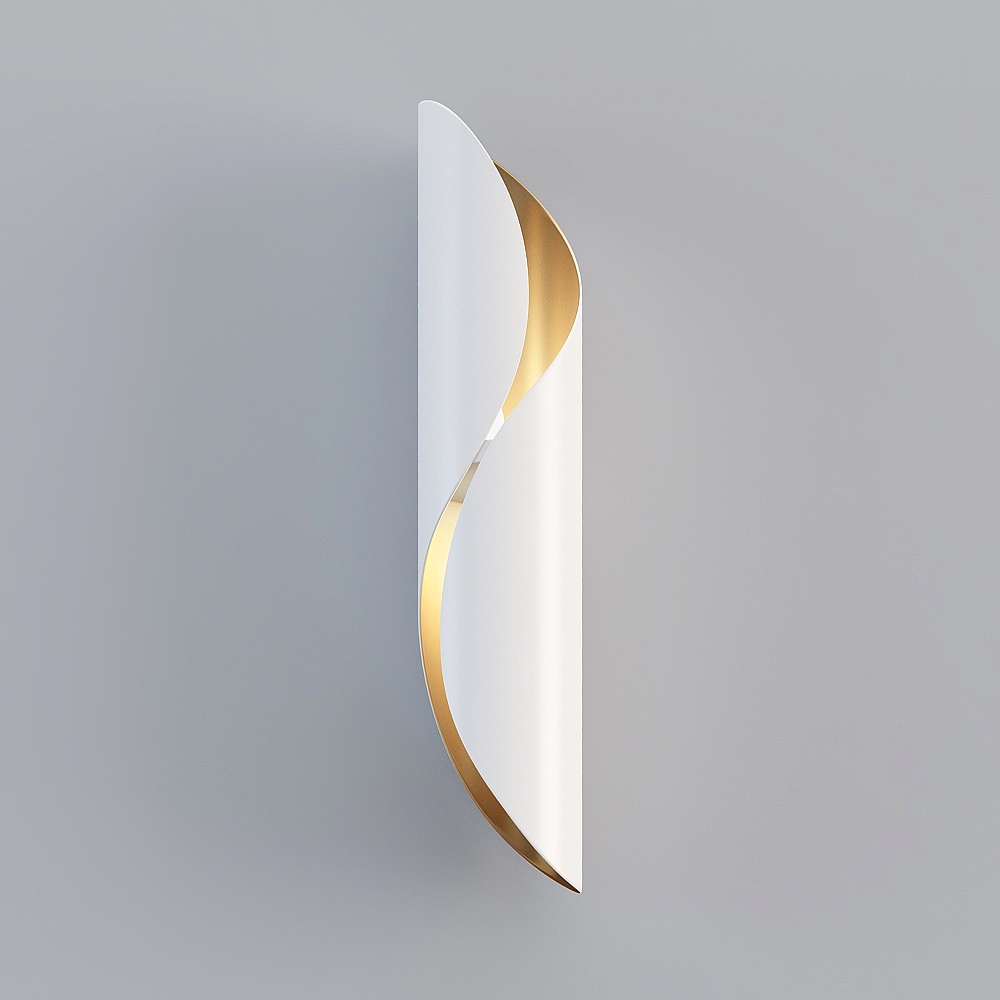 luxury post-modern wall lamp - white