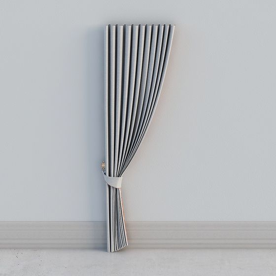 Modern Low-Poly Curtain 3D Model