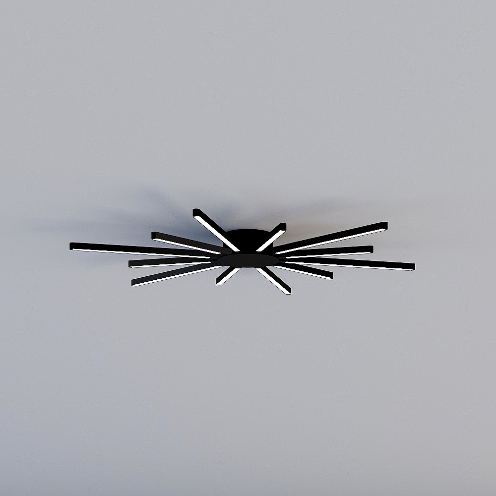 Starburst Ceiling Light 3D model