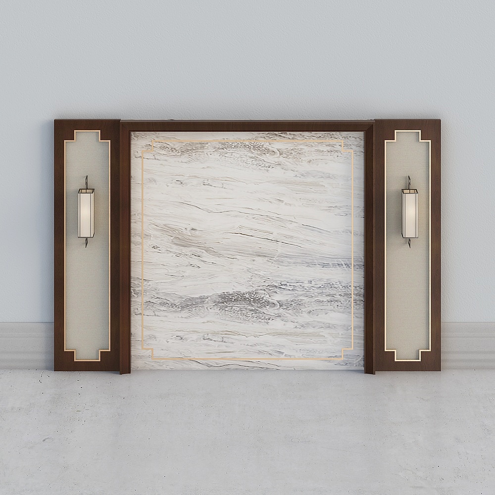 Elegant Marble Door 3D model for Creative Spaces