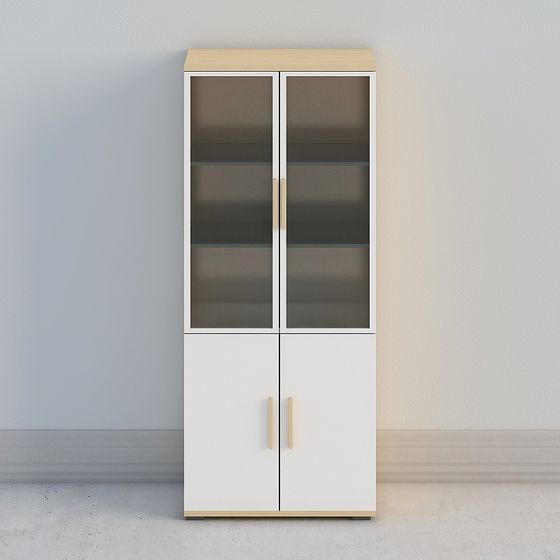 Chic Bookshelf 3D model for Contemporary Spaces