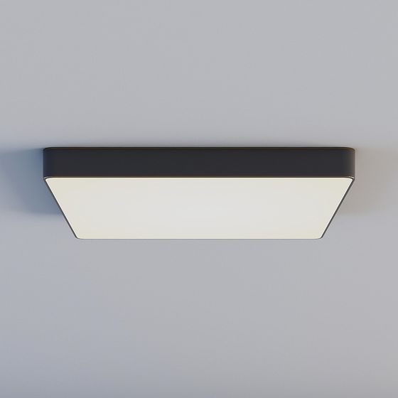 Stylish Rectangular Ceiling Light 3D model for Modern Spaces