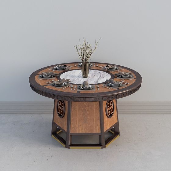 Elegance Dining Table 3D model