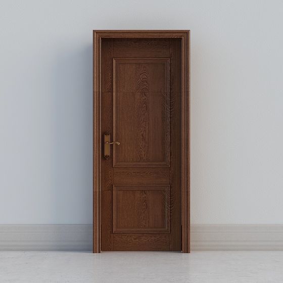 Classic Wood Door 3D model