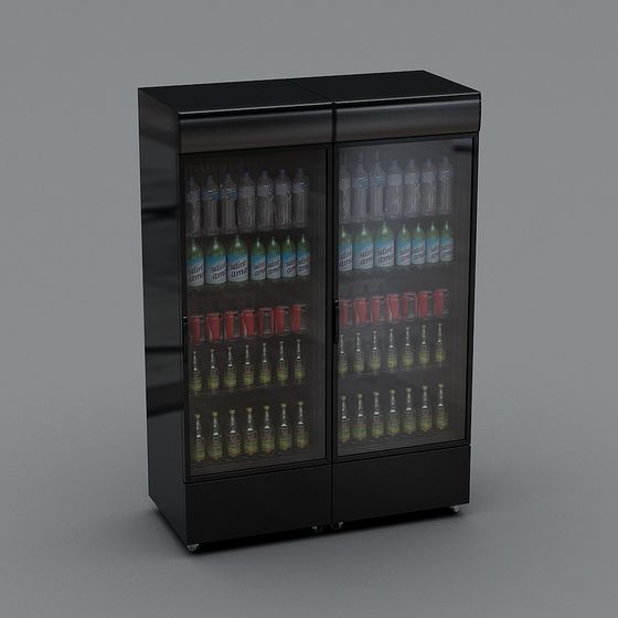 Stylish Bar Display Case 3D model