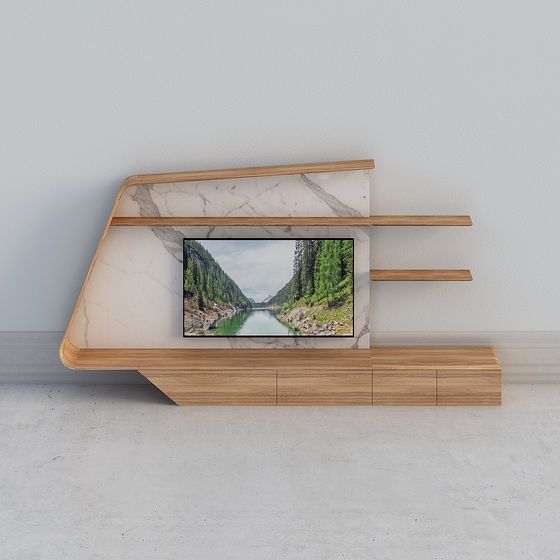 Elegant 3D Model TV Cabinet for Modern Interiors