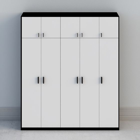 Modern Minimalist Wardrobe 3D model