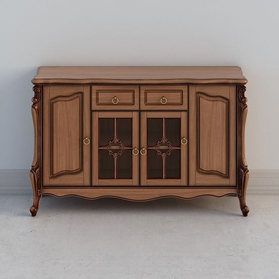 Chic Vintage Sideboard 3D model for Modern Interiors