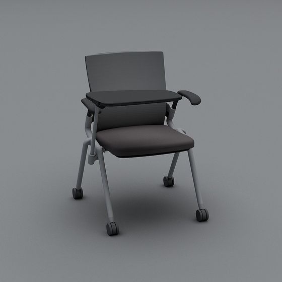 Modern Low-Polygon Mobile Office Chair 3D model