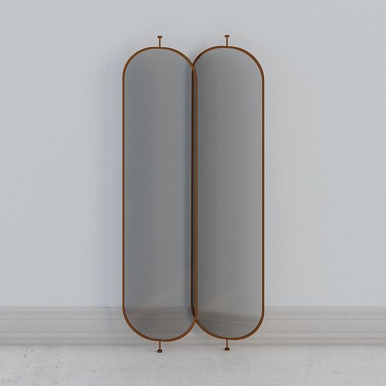 Dual Arch Mirror Screen 3D model