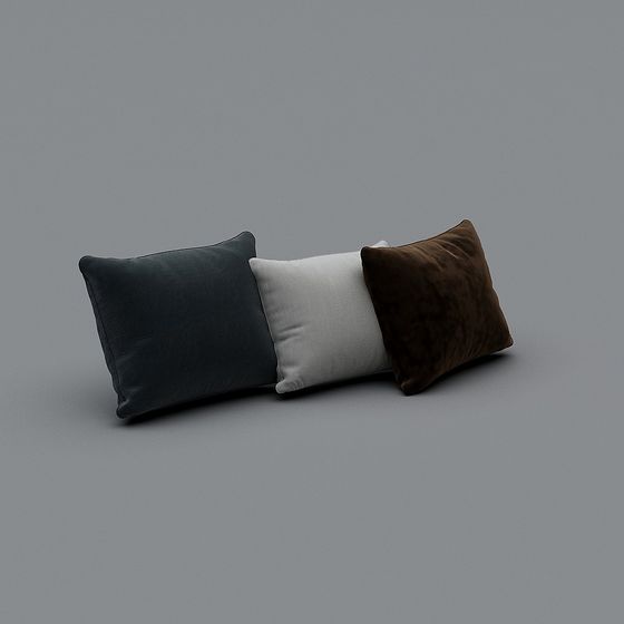 Elegant Cushion Cover 3D Model Set