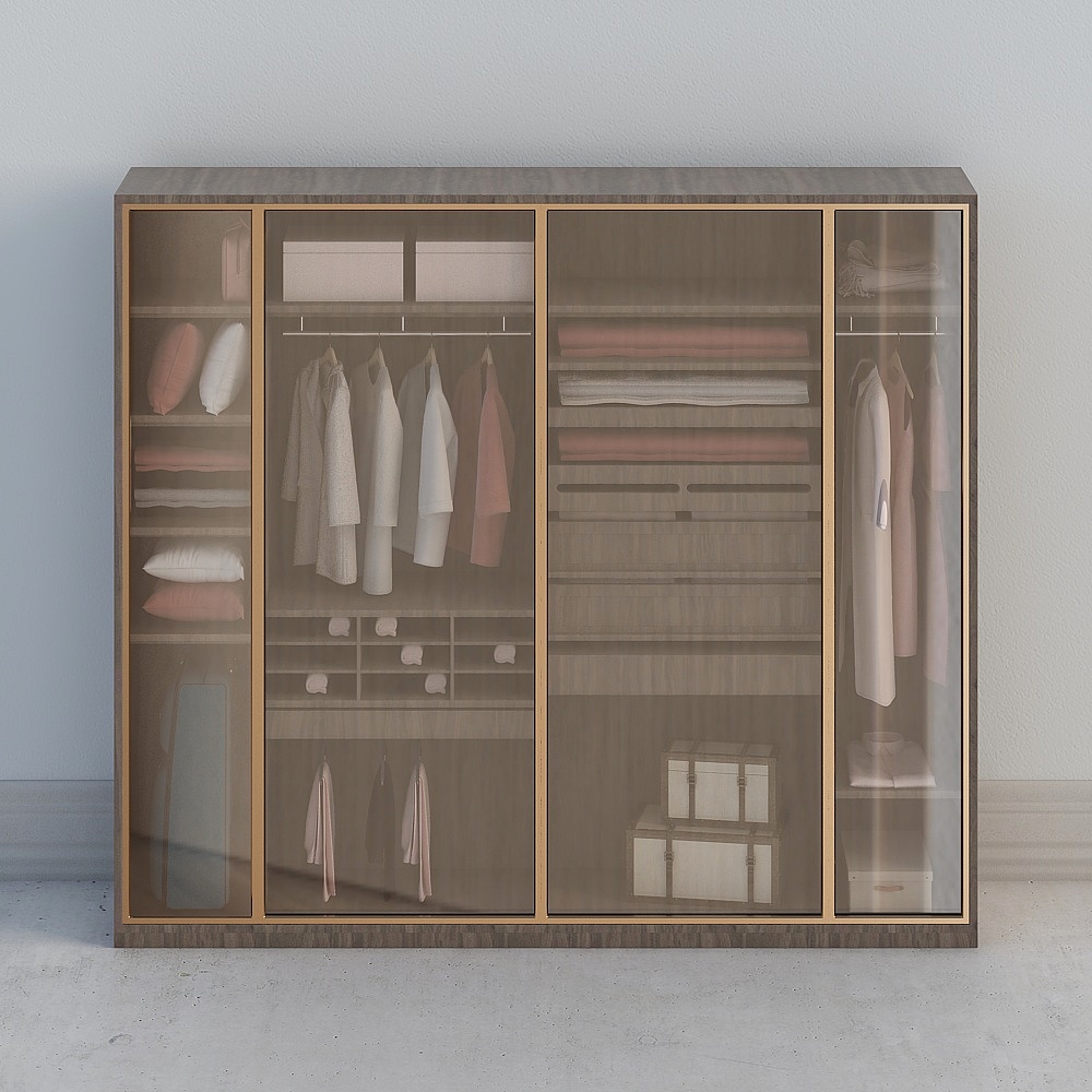 El armario tiene un armario largo