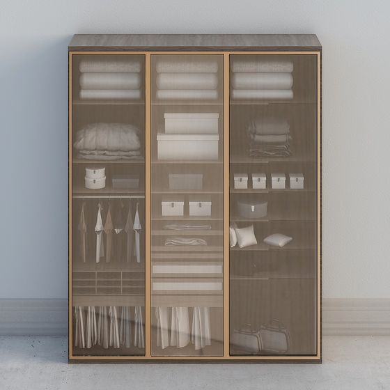 Armario corto en el armario.