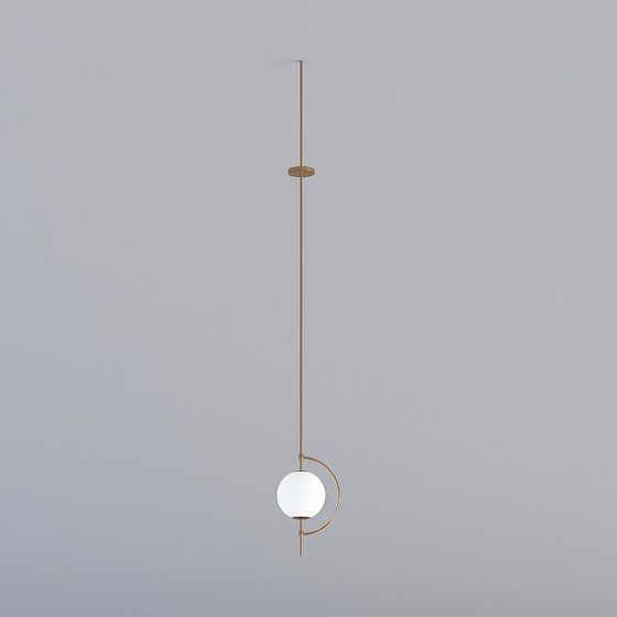 Modern Minimalist Pendant Light 3D model