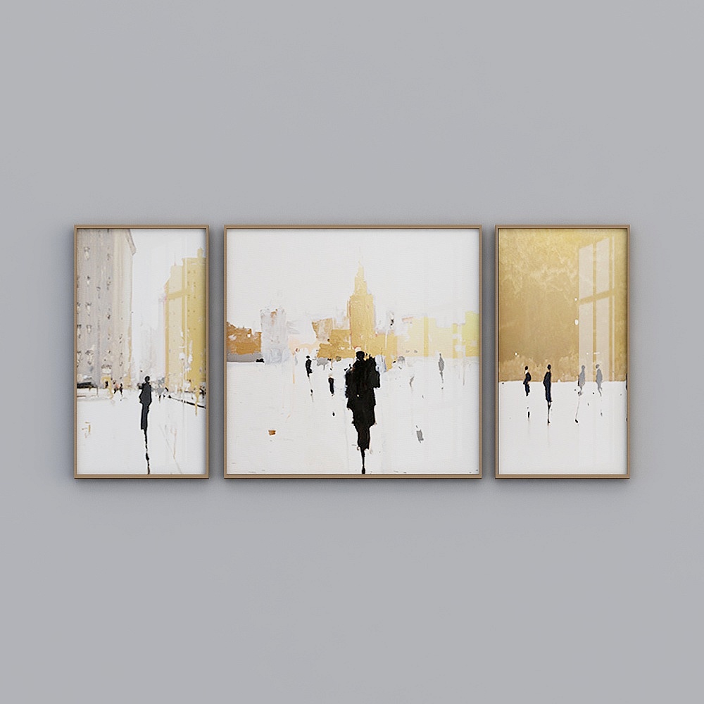 Modern light luxury hanging painting