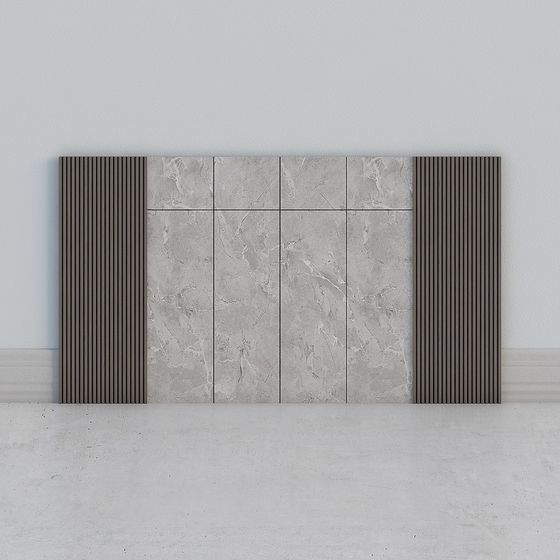 Stylish Wall Panel 3D model for Modern Interiors