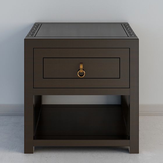 Urban Minimalist Nightstand 3D Model