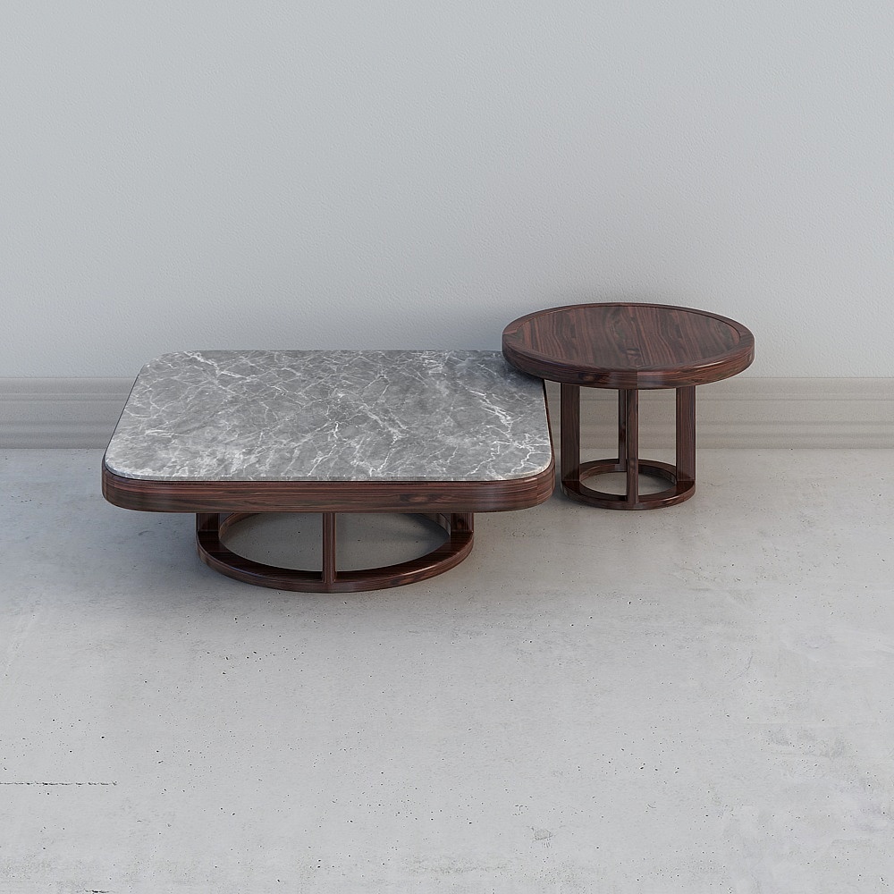 Stunning Marble Round Table 3D model