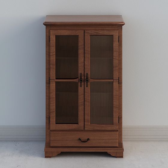 Vintage Display Cabinet 3D model