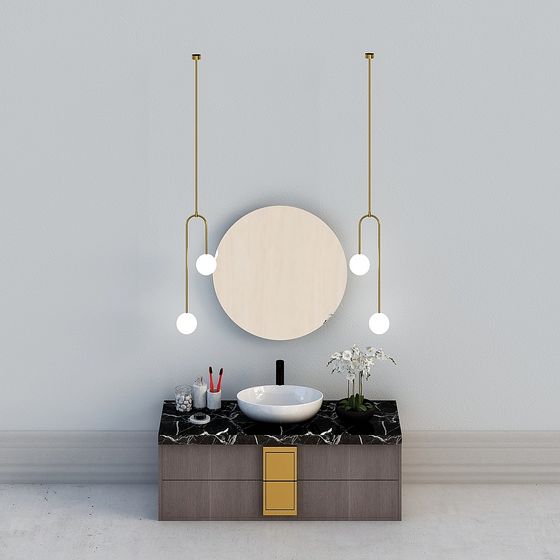 Contemporary Bathroom Vanity 3D model
