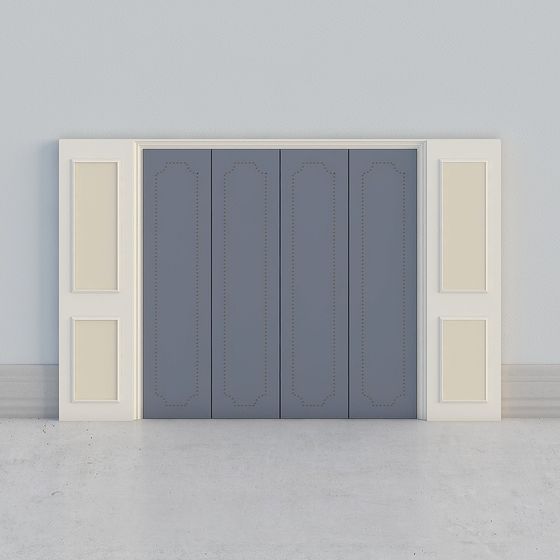 Elegant Double Door 3D model