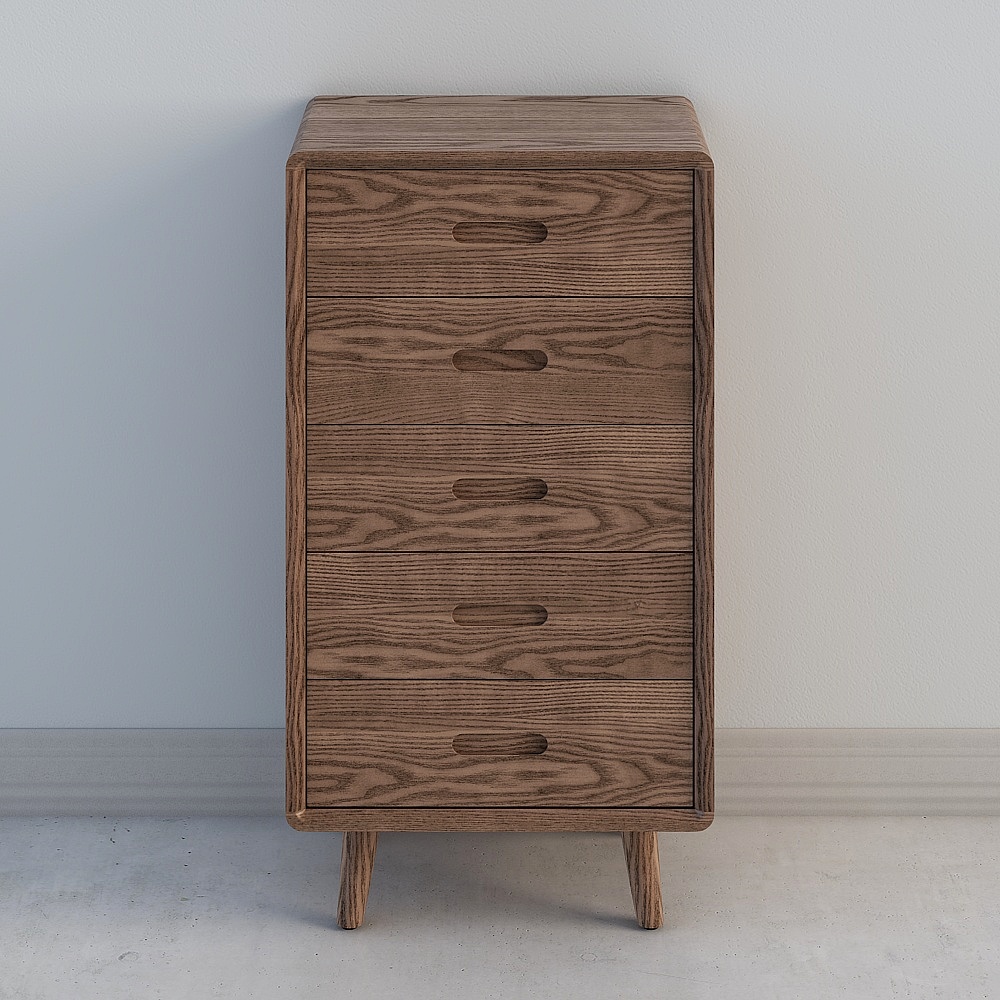 Wooden Storage Cabinet 3D model