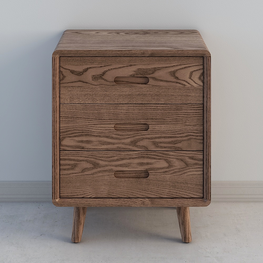 Mid-Century Modern Nightstand 3D model