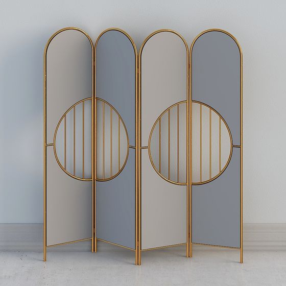 Art Deco Screen 3D model