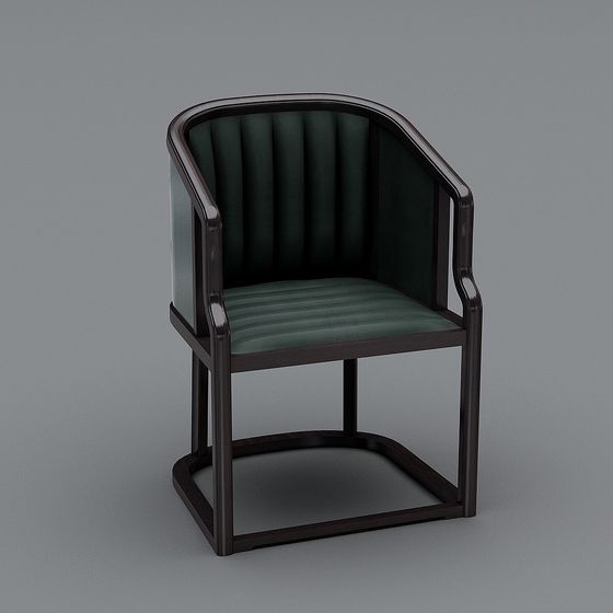 Stylish Art Deco Chair 3D model for Modern Spaces