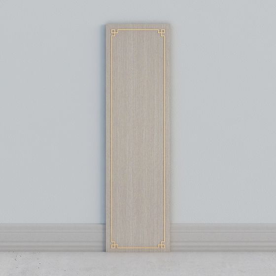 Low Polygon Decorative Panel 3D model for Modern Design