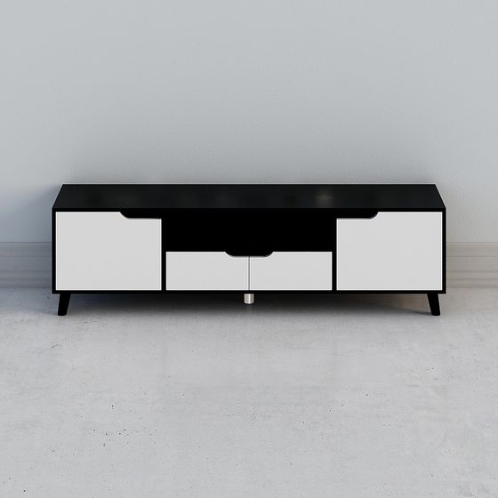 Stylish TV Stand 3D model for Contemporary Spaces