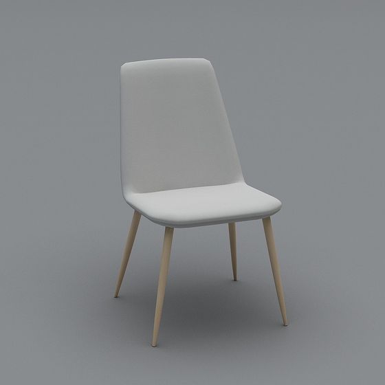 Nordic Style Dining Chair 3D model